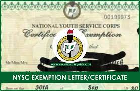 NYSC exclusion certificate